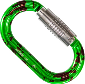 Green Climbing Carabiner
